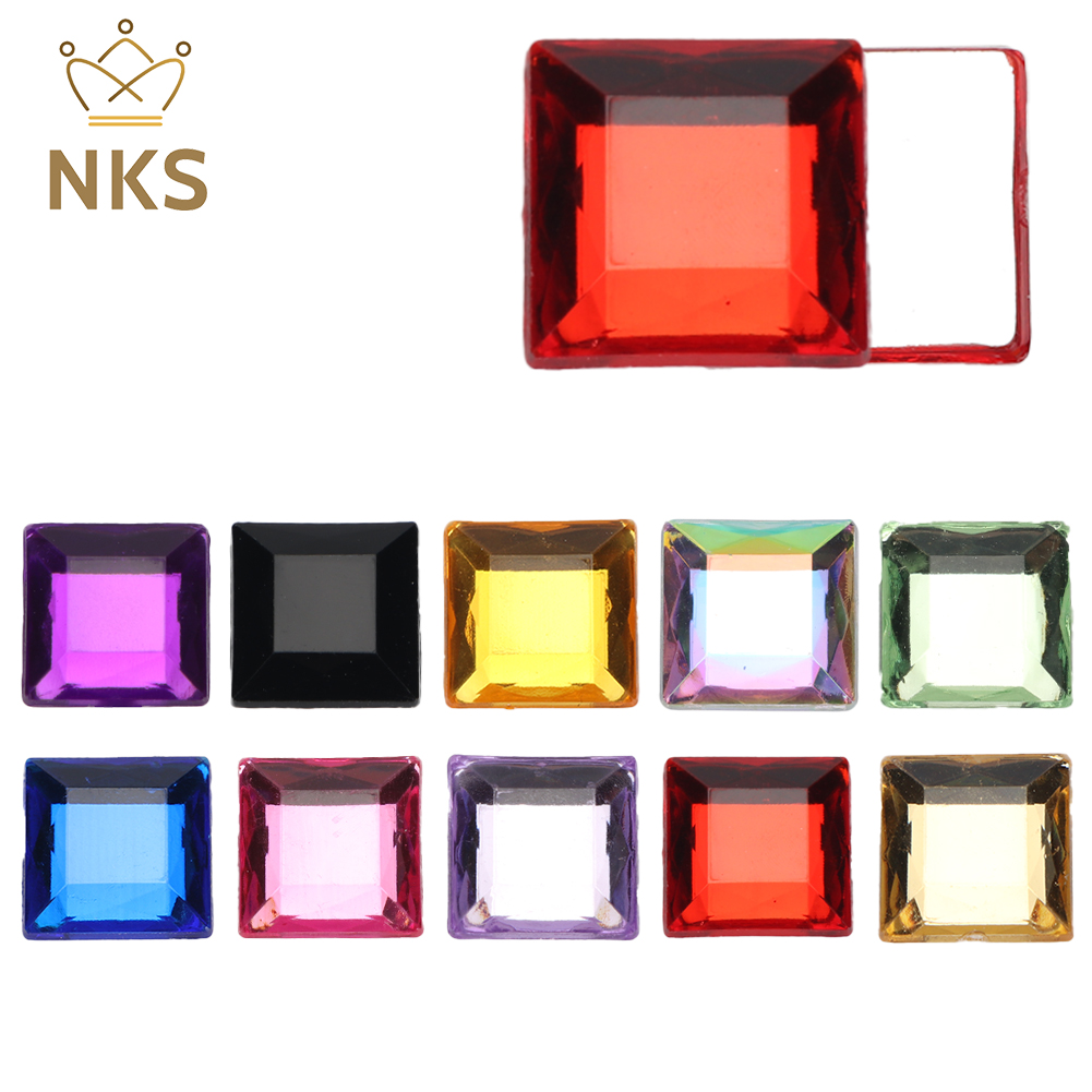 NKS 10mm 12mm carré à facettes - Hotfix Rhinestone Sheet avis et prix
