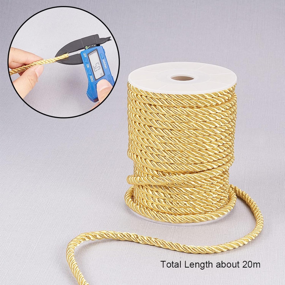 Corde dorée torsadée en Nylon, - Cord Trim Twisted avis et prix
