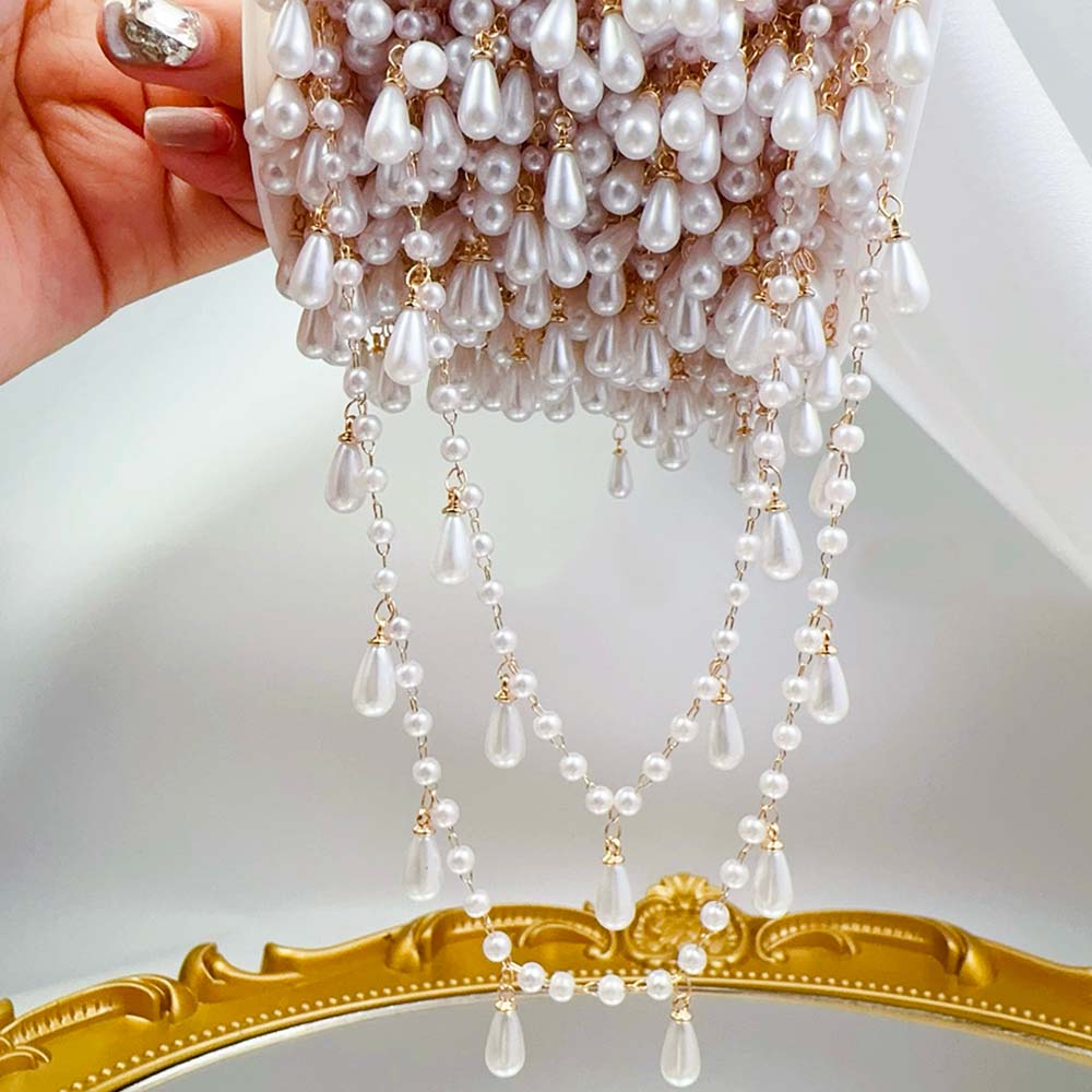 0.5M 1M Imitation perle goutte - Pearl Trim Chain avis et prix