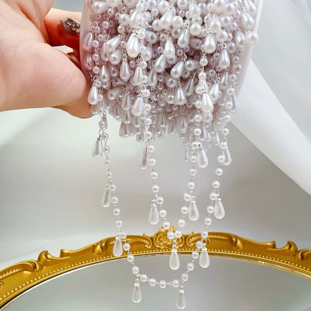 0.5M 1M Imitation perle goutte - Pearl Trim Chain avis et prix