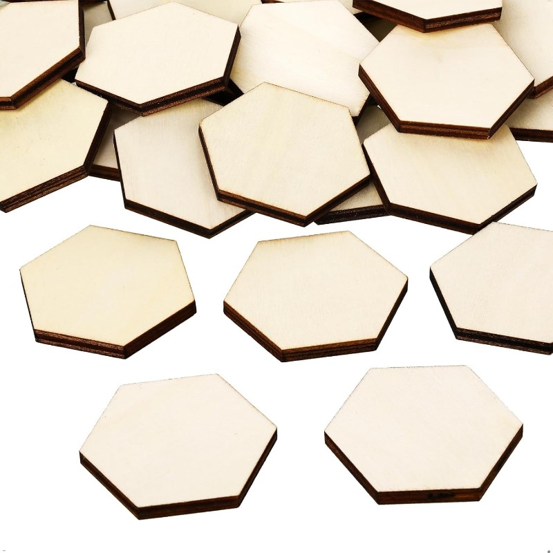 Pièces hexagonales en bois ina - Craft Embellishments avis et prix