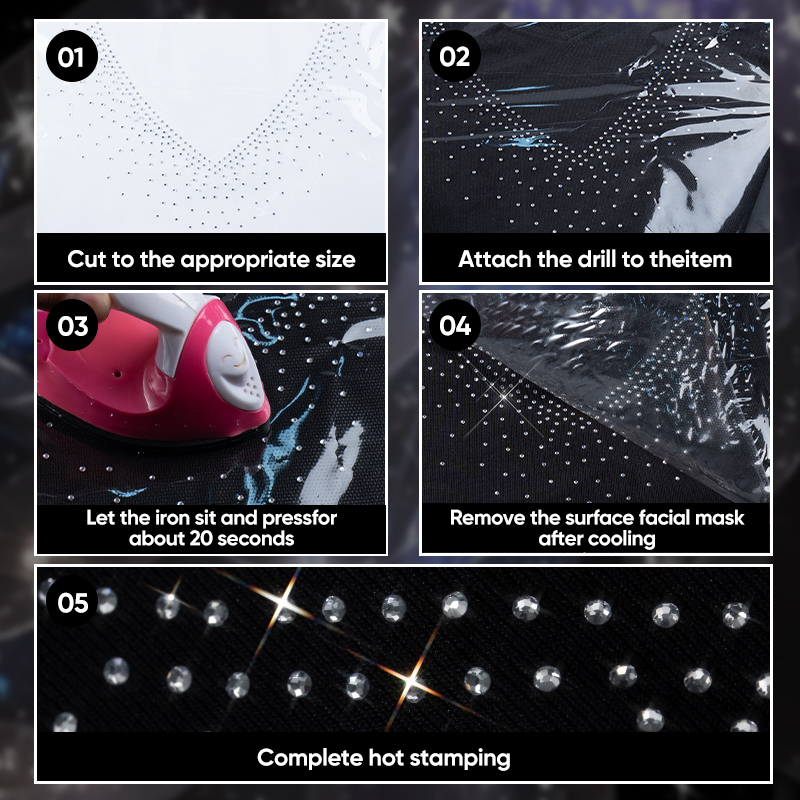QIAO 1/2/4/6 pièces Autocollan - Hotfix Rhinestone Sheet avis et prix