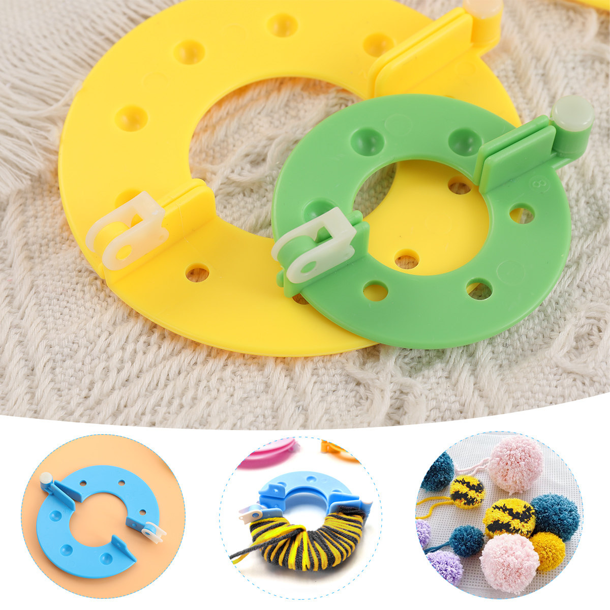 Kit de 8 moules à pompons de 4 - Pom Pom Maker Tool avis et prix
